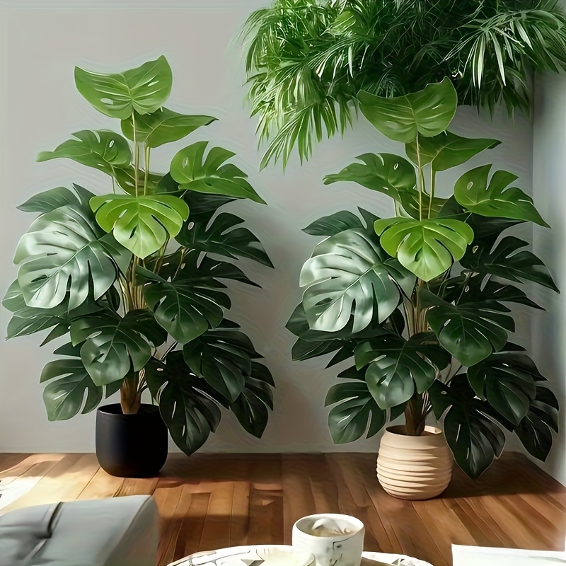 Preserved Moss Sheet - Palmeira Monstera Artificial Realista de Plástico
