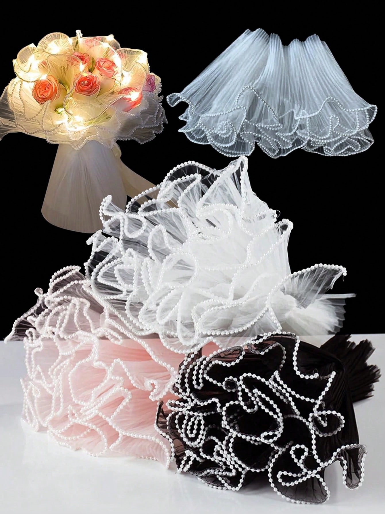 Ae Florist Supply - Papel de embrulho com borda de